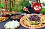 (ویدئو) غذای روستایی در ترکیه؛ پخت دلمه متفاوت به سبک آشپز مشهور ترکیه ای 