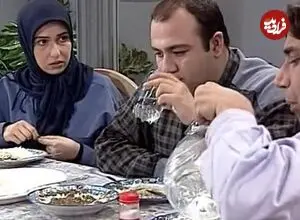 عکس| سفر به گذشته؛ «معصومه کریمی و نصراله رادش» در پشت صحنه زیر آسمان شهر؛ سال 80