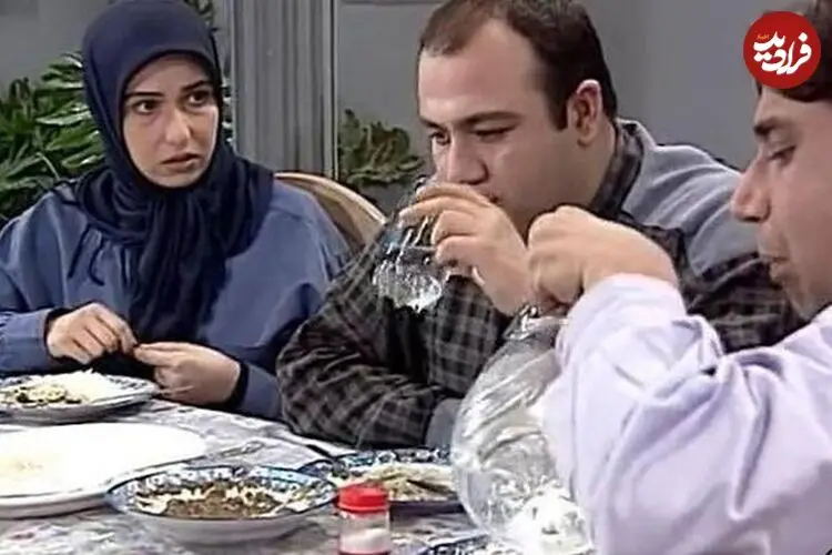عکس| سفر به گذشته؛ «معصومه کریمی و نصراله رادش» در پشت صحنه زیر آسمان شهر؛ سال 80