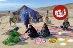 ببینید؛ غذای روستایی در ایران؛ پخت قرمه سبزی توسط دو بانوی عشایر