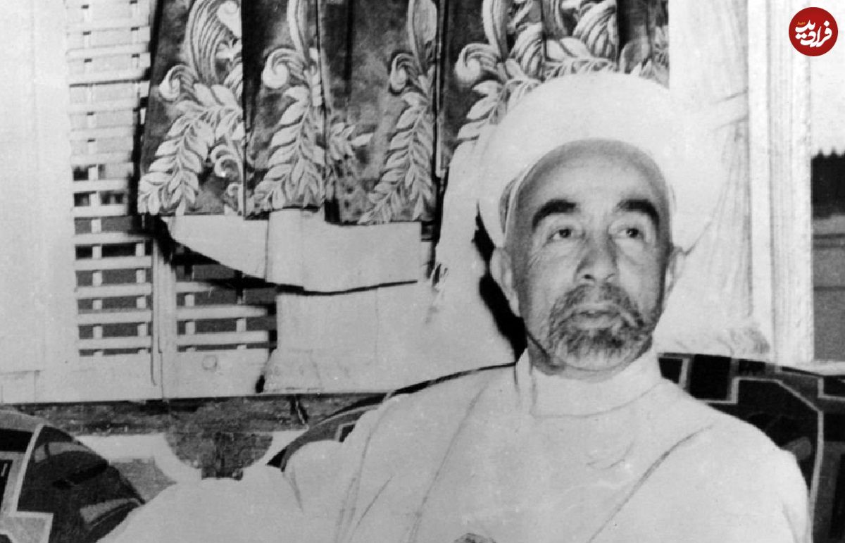 عکس؛ سفر در زمان؛ «ملک عبدالله، پادشاه اردن و گربه روی فرش ایرانی»؛ سال 1327