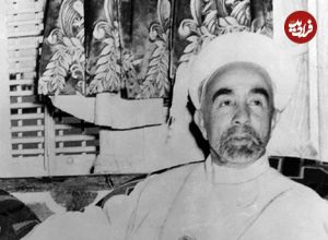 عکس؛ سفر در زمان؛ «ملک عبدالله، پادشاه اردن و گربه روی فرش ایرانی»؛ سال 1327
