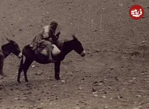 عکس| سفر زمان؛ سه مرد خرسوار در جادۀ منجیل در دوران قاجار