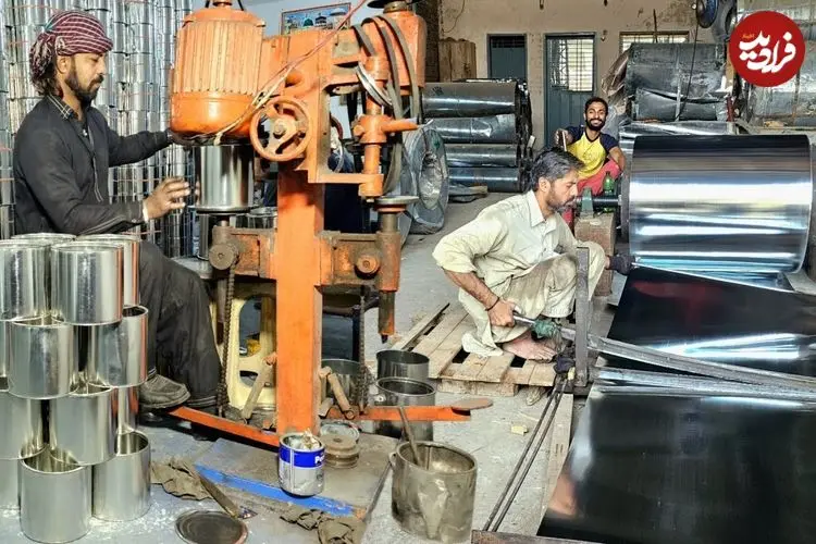 ببینید| قوطی های رنگ چگونه در پاکستان تولید می شود؟