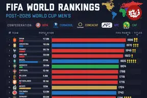 رنکینگ ۳۵ تیم برتر فوتبال جهان پس از پایان جام جهانی ۲۰۲۶ + اینفوگرافی