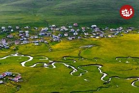 تصاویر؛ زیبایی بهاری پیچ‌وخم‌های رودخانه‌ها در اردهان