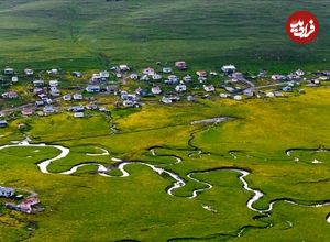 تصاویر؛ زیبایی بهاری پیچ‌وخم‌های رودخانه‌ها در اردهان