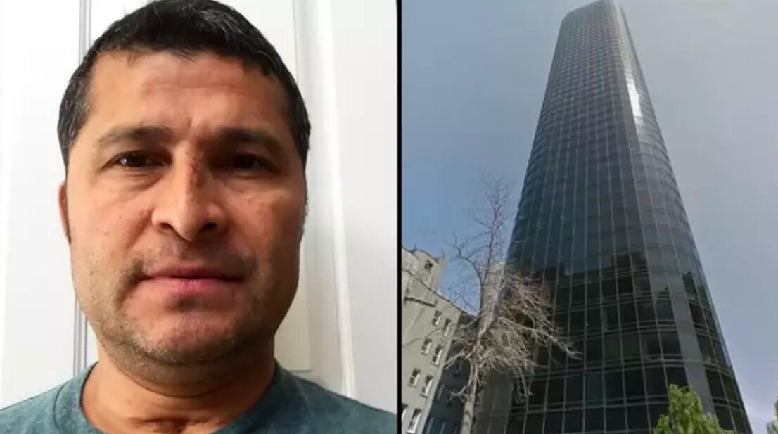 ( عکس) مردی که پس از سقوط از طبقه ۴۷ آسمان‌خراش زنده ماند