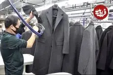 ببینید| مراحل دیدنی تولید پالتو مردانه در کارخانه ای در کره جنوبی