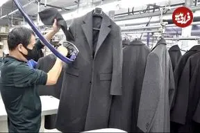 ببینید| مراحل دیدنی تولید پالتو مردانه در کارخانه ای در کره جنوبی