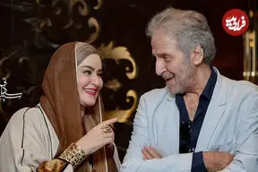 تصاویر| قاب صمیمی ابوالفضل پورعرب و نعیمه نظام‌دوست، دو بازیگر محبوب سینما
