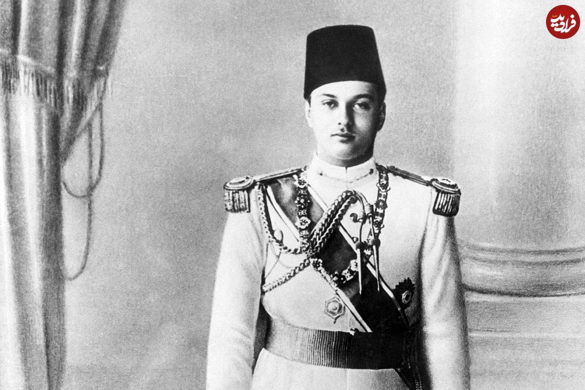 عکس؛ سفر در زمان؛ «پادشاه مصر در کنار خواهرش فوزیه و همسر دوم اش»؛ سال 1329