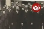 عکس| سفر در زمان؛ «فرج‌‌الله بهرامی، رئیس دفتر رضاخان در کنار برخی رجال نظامی