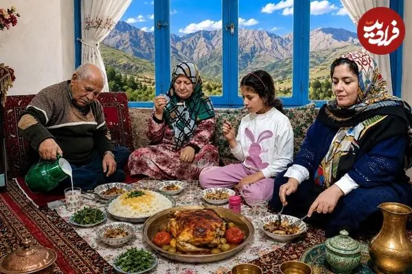 ببینید| غذای روستایی در ایران؛ پخت مرغ کامل در شیر به روش یک بانوی روستایی
