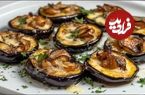 ببینید| طرز پخت یک غذای ایتالیایی خوشمزه با 2 بادمجان و 300 گرم قارچ