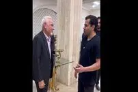 (ویدئو) دیدار صمیمی و متفاوت رضا بهرام با صادق بوقی در رشت