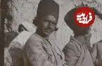 عکس| سفر زمان؛ دختر نوجوان و مردان روستایی در اطراف کازرون؛ 110 سال قبل