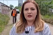 ببینید| لحظه فرار خبرنگار در پخش زنده پس از انفجار پهپاد