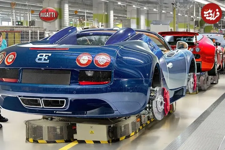 ببینید| چگونه ابرخودروهای گران قیمت بوگاتی در کارخانه ساخته می شوند؟