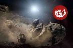 ببینید؛ لحظه برخورد یک سنگ فضایی به سطح ماه