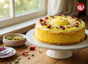 طرز تهیه کیک زعفرانی با ماست در خانه + ترفندها