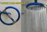 (ویدئو) نحوه ساخت دوش باران گرد ۸ اینچی با لوله های پی وی سی !