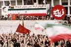 عکس| سفر زمان؛ پسر خردسال روی دوش پدرش در میان «کاروان راهیان کربلا»؛ دهۀ 60