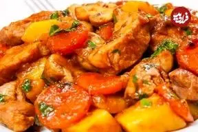 طرز تهیه خوراک بادمجان و مرغ ویژه افطار