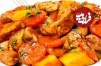 طرز تهیه خوراک بادمجان و مرغ ویژه افطار