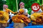 (ویدئو) نمایی از شیوه پخت چلو گوشت با سه ران گاو توسط سه پدربزرگ 70 ساله هندی