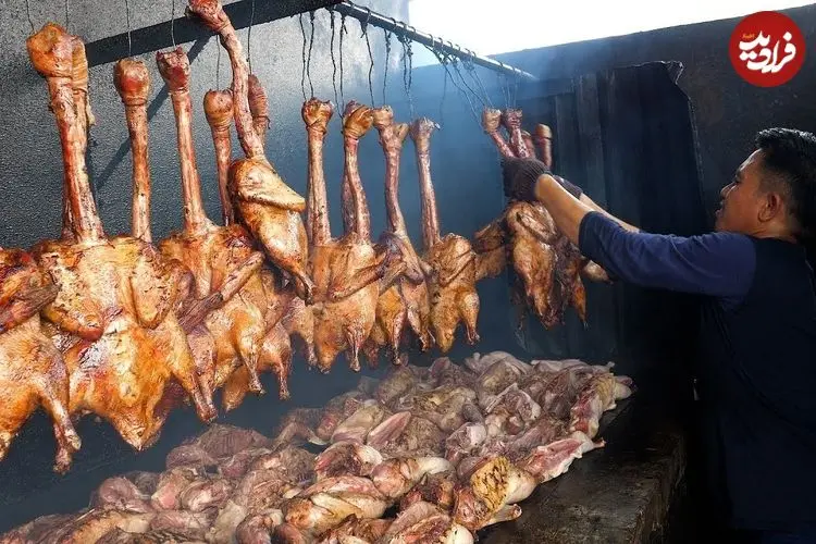 ببینید| غذای خیابانی در مالزی؛ تهیه اردک بریانی در سلانگور