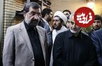عکس؛ سفر به تاریخ؛ نماز خواندن «حاج قاسم سلیمانی و سردار رشید» پشت سر «محسن رضایی»؛ سال 94