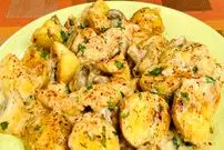 ببینید| طرز تهیه یک غذای جدید با قارچ و مرغ