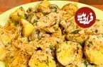 ببینید| طرز تهیه یک غذای جدید با قارچ و مرغ