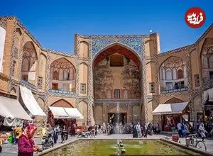 عکس| سفر به ایران قدیم؛ «ورودی بازار اصفهان» در بیش از یک قرن قبل