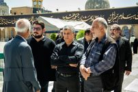 تصاویری از فرزندان مرحوم اکبر هاشمی رفسنجانی در مراسم تشییع عمویشان