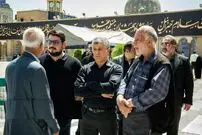 تصاویری از فرزندان مرحوم اکبر هاشمی رفسنجانی در مراسم تشییع عمویشان