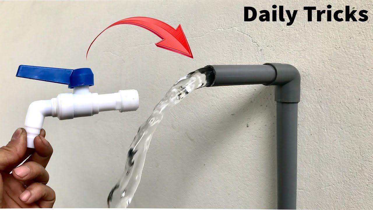 (ویدئو) یک روش خلاقانه برای وصل کردن شیر آب پلاستیکی به لوله آب بزرگ تر
