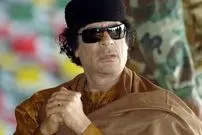 عکس| سفر در زمان؛ «معمر قذافی» در یک کنفرانس مطبوعاتی در طرابلس؛ سال 1364