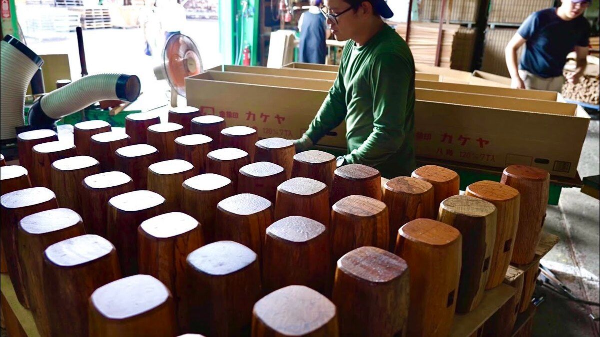 (ویدئو) چکش‌های چوبی معروف ژاپن اینطور ساخته می‌شوند
