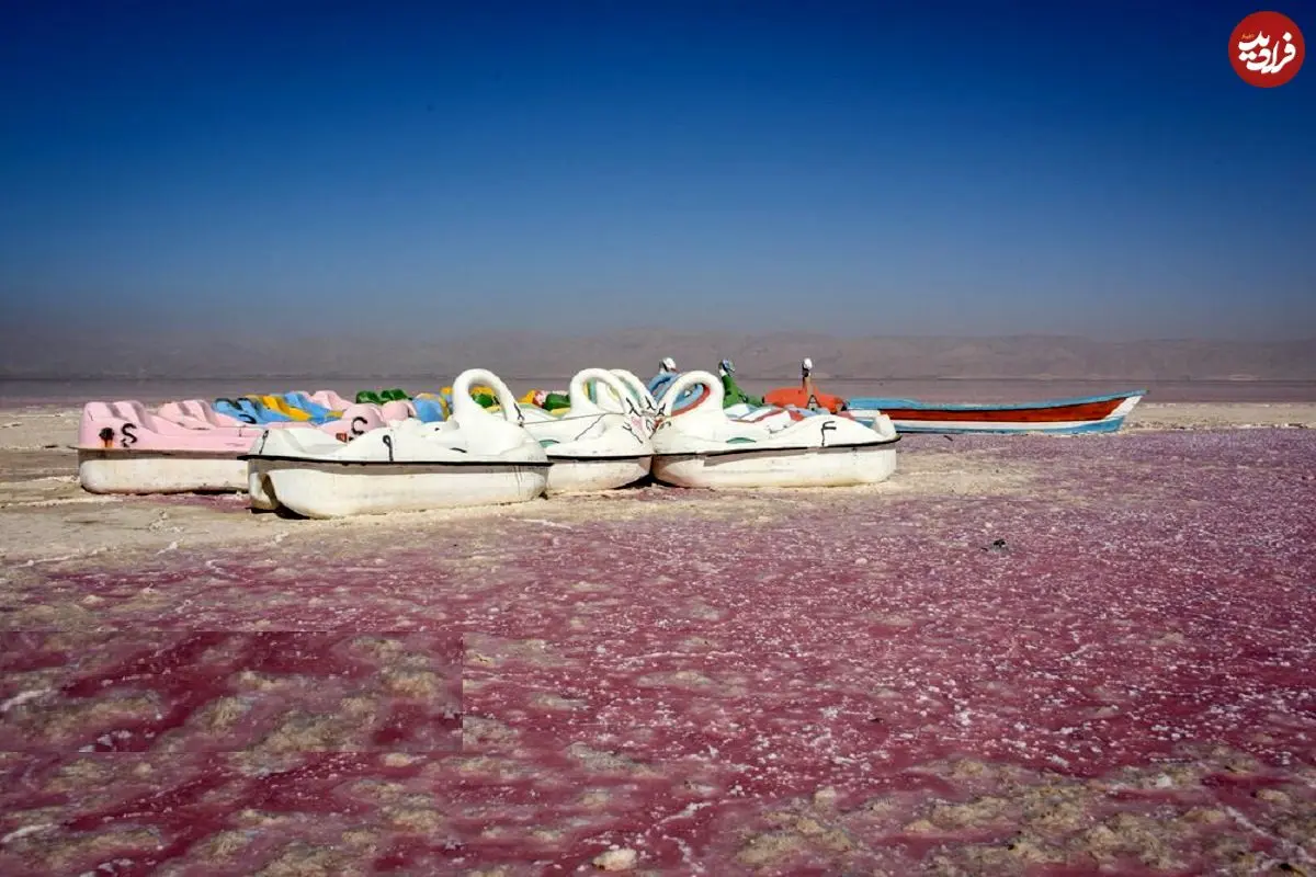 تصاویر؛ خشک شدن دریاچه مهارلو - شیراز