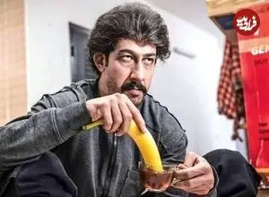 عکس| سفر زمان؛ چهرۀ «بهرام افشاری» در اتاق گریم سریال «پایتخت 7»