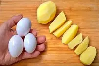 ببینید| طرز تهیه دو غذای ساده با 3 سیب زمینی و 3 تخم مرغ