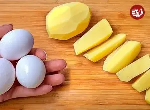 ببینید| طرز تهیه دو غذای ساده با 3 سیب زمینی و 3 تخم مرغ