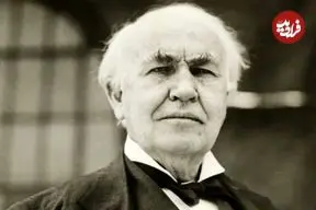 عکس| سفر در زمان؛ «توماس ادیسون» در حال خواندن روزنامه؛ سال 1258