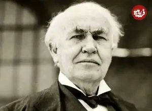 عکس| سفر در زمان؛ «توماس ادیسون» در حال خواندن روزنامه؛ سال 1258