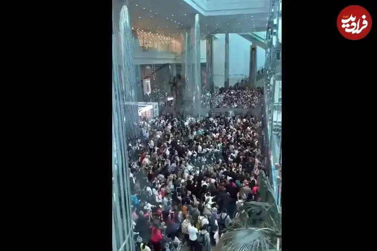 ببینید| بزرگترین موج خروج از دبی؛ فرودگاه بین المللی مملو از مسافران سرگردان