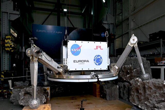 ناسا اولین نمونه فرودگر ماموریت «اروپا لندر» را آزمایش می‌کند