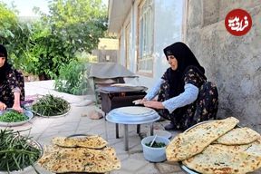 ببینید؛ غذای روستایی در ایران؛ پخت کلانه، یک نان سنتی و معطر توسط مادر بزرگ ایلامی