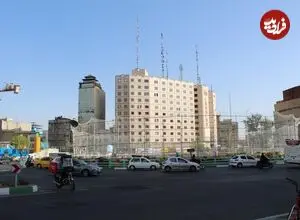 عکس| سفر به ایران قدیم؛ نمایی دیده نشده از میدان ولیعصر تهران در اواسط دهه 50